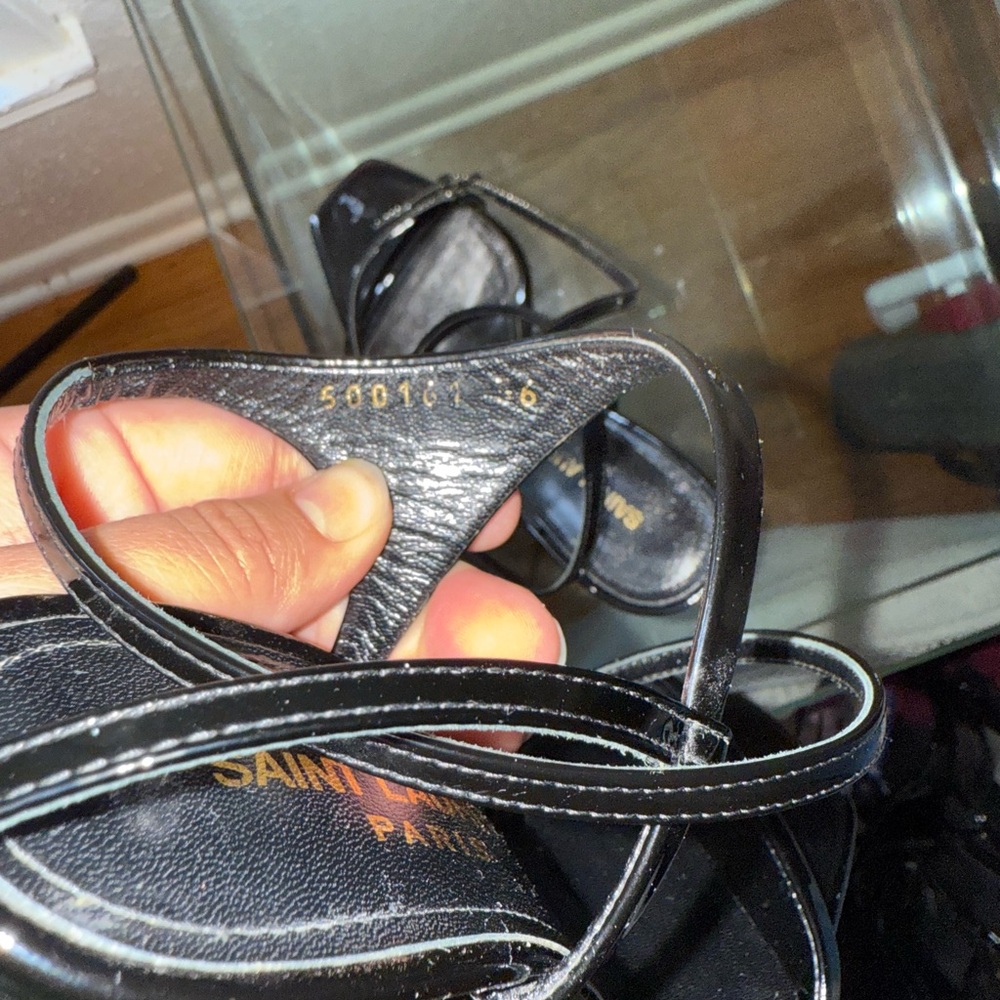 Saint Laurent Black Women's Sandals - Picture 7 of 7
